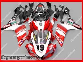 Aftermarket ABS Fairing For 07 08 YAMAHA YZFR1 R1 Red White Rare Y1752