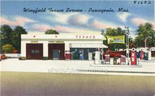   . 1936. Pascagoula, Mississippi. Wingfield Texaco Gas Station  