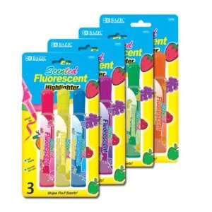  BAZIC Fruit Scented Highlighters (3/Pack) Case Pack 144 