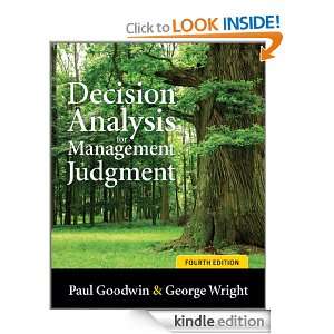 Decision Analysis for Management Judgment (Wiley) George Wright, Paul 