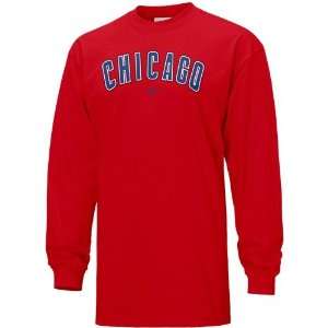  Nike Chicago Cubs Red Out Pitch Long Sleeve T shirt 