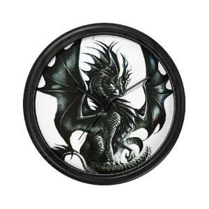  RThompsons Obsidian Dragon Dragon Wall Clock by  