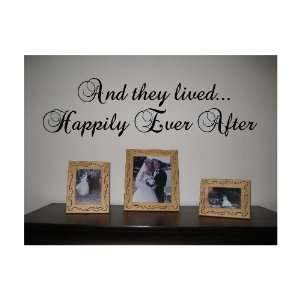  And they livedHappily Ever After Vinyl Wall Art