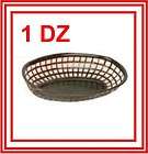 DZ Fast Food Commercial Baskets Tray 9 3/8 Oval BROWN NEW FREE 