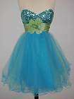 Sexy Short Prom Homecoming Dress Turquoise Sz XS NWT