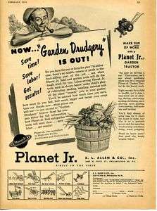1951 Planet Jr. Garden Tractor S.L. Allen & Co Ad  