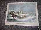 CURRIER & IVES REPRODUCTION AMERICAN FARM SCENES