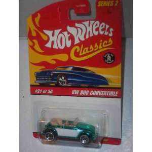   Bug Convertible Green Collectible Collector Car Mattel Hot Wheels