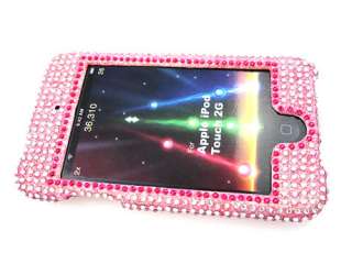   BLING CRYSTAL FACEPLATE CASE COVER APPLE iTOUCH 2ND 3RD GEN  
