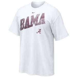   Nike Alabama Crimson Tide White Off Campus T shirt