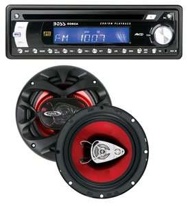BOSS 506CA CD/AUX Car Player w/6.5 Speakers Package  