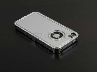   Diamond Aluminium Case Cover iPhone 4 4S 4G + Screen Films  