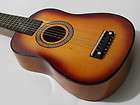 NEW ACOUSTIC WOOD GUITAR KIDS SUNBRST TOY ASTM APPROVED