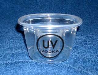 NEW SET OF 12 UV VODKA BOMB PLASTIC GLASSES  