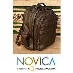 Leather Efficient Brown Backpack (Brazil)  
