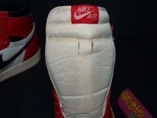 1994 Nike Air Jordan i 1 Sample White Black Red US9 PE OG Basketball 