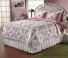 Pink Floral Patchwork Country Style Sham Set  