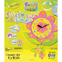 Foam Craft Projects Flower Clock Kids Craft Set  