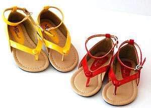 NEW Baby Ankle Strap Booties Girls Toddlers JR Flats Sandals Dress 