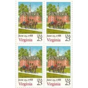  Virginia Set of 4 x 25 Cent US Postage Stamps NEW Scot 