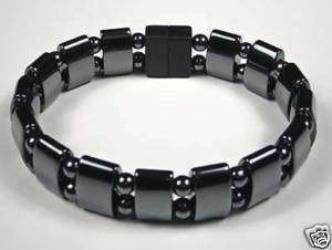 Noblest Black Magnetic Lapis Mens Bracelet  