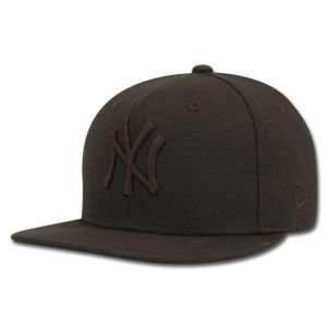  New York Yankees Youth Black on Black Hat Sports 