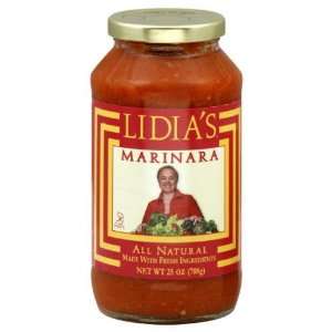  Lidias, Sauce Pasta Marinara, 25 OZ (Pack of 6) Health 