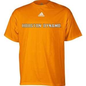  Houston Dynamo Primary Logo T Shirt (Orange) Sports 