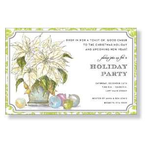  Light Poinsettia Invitations