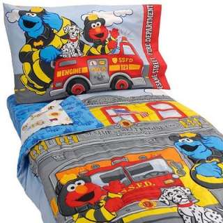 Sesame Street Kids Fun Bed 4 Piece Bedding Sheet Set  