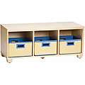 VP Home I Cubes Storage Bench with Blue Baskets 