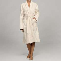 Unisex Ecru Rayon from Bamboo Spa Bath Robe  