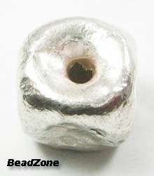 Thai Sterling Silver Cube Spacer Bead, 36  