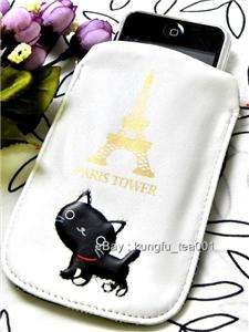 Wara Heko Black Cat Eiffel Tower iPhone Camera Case Bag  