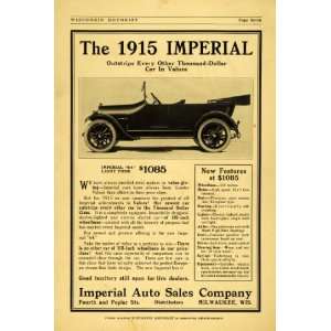 1914 Ad 1915 Imperial Auto Sales Milwaukee 64 Light Four Automobiles 