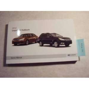  2012 Subaru Legacy & Outback Owners Manual Subaru Books