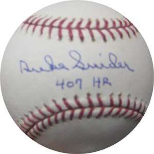 Signed Duke Snider Ball   Inscribed   Autographed Baseballs  