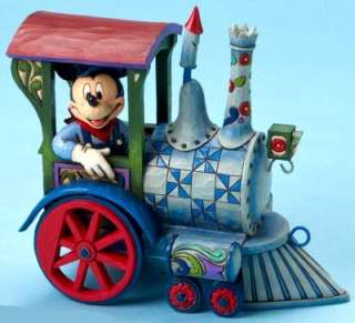 enesco jim shore disney traditions all aboard mickey mouse pull train