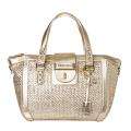   choo small gold woven leather tote bag today $ 1759 99 