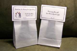 102 Personalized Wedding Favor Bag Toppers  