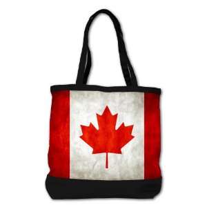 Shoulder Bag Purse (2 Sided) Black Canadian Flag Grunge 
