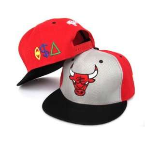 NBA TISA Hats Chicago Bulls White Red 