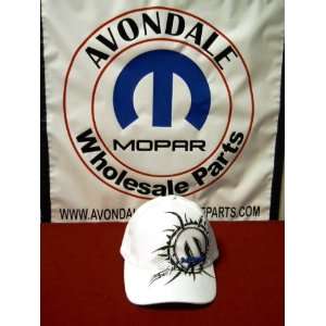 Mopar Logo Hat White Tribal Adjustable OEM