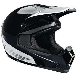   Thor Motocross Quadrant Bio Helmet   X Large/Black/White Automotive