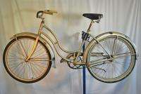   war Arnold Schwinn Excelsior bicycle Ladies silver balloon tire bike