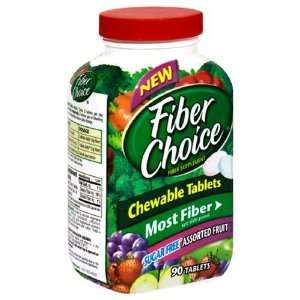 Fiber Choice Assorted Fruit Chewables Contains Double the 