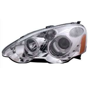  2002 2004 Acura RSX Projector Headlights Halo Chrome Clear 