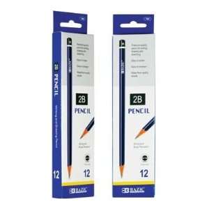  BAZIC #2B Premium Wood Pencil (12/Pack), Case Pack 144 