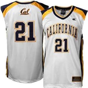  NCAA Cal Bears #21 Rebound Basketball Jersey White Sports 