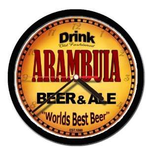  ARAMBUIA beer and ale wall clock 